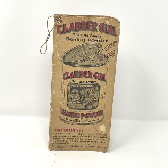Vintage Clabber Girl Baking Powder Recipe Booklet Note Book with Writing In It - Picture 1 of 11